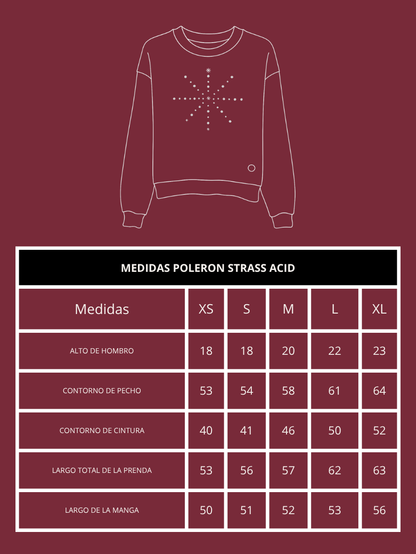 Polerón Oversize Strass Acid