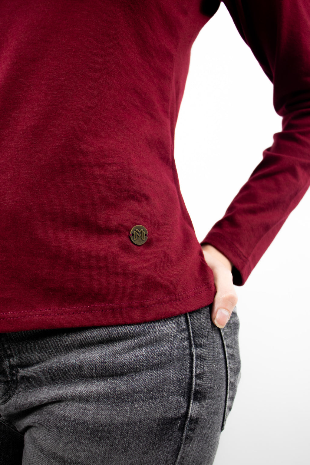 Polera Manga Larga Strass Femme 0302