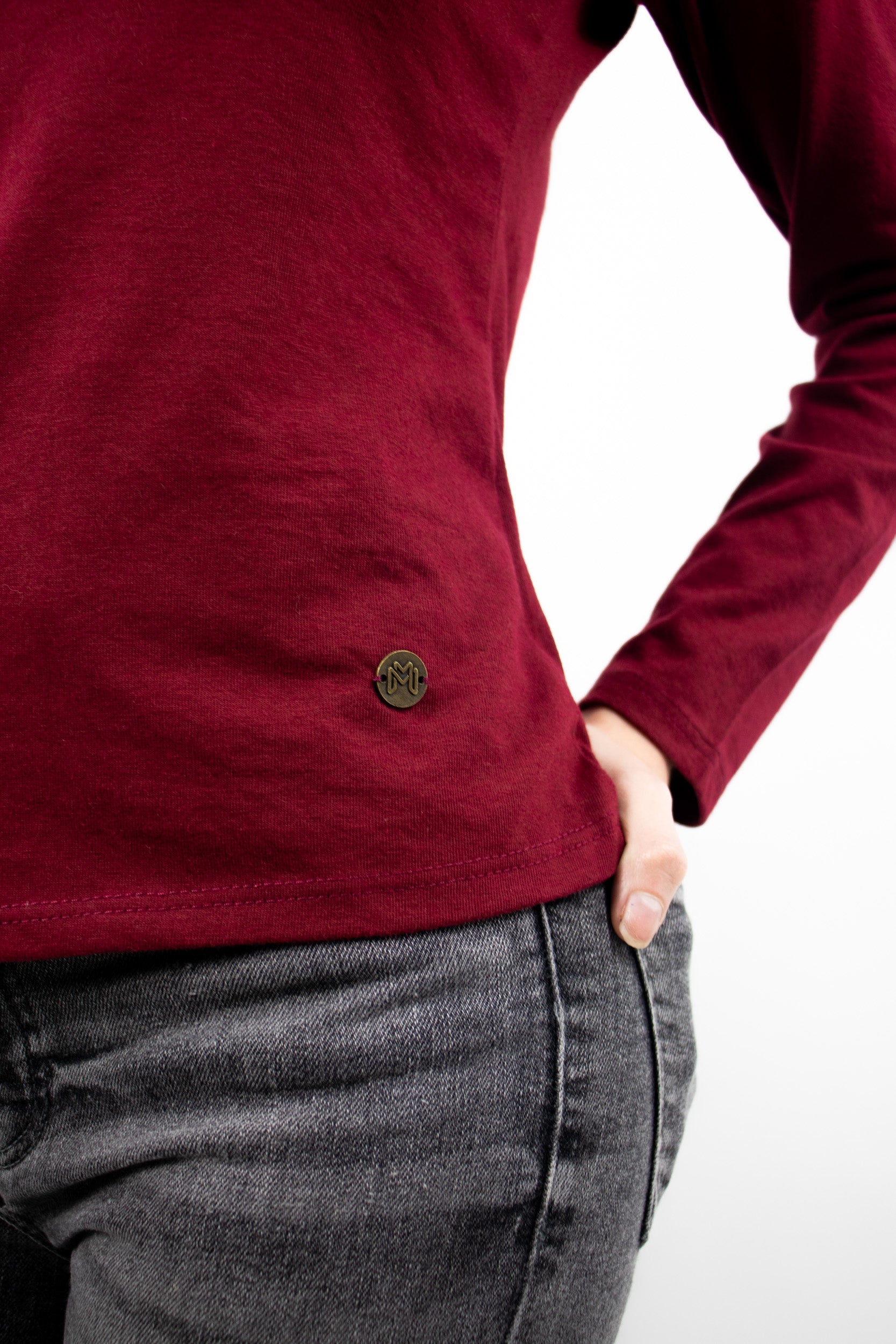 Polera Manga Larga Strass Femme 0302