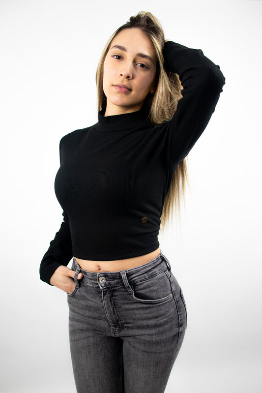 Crop Manga Larga Scote Espalda 0103