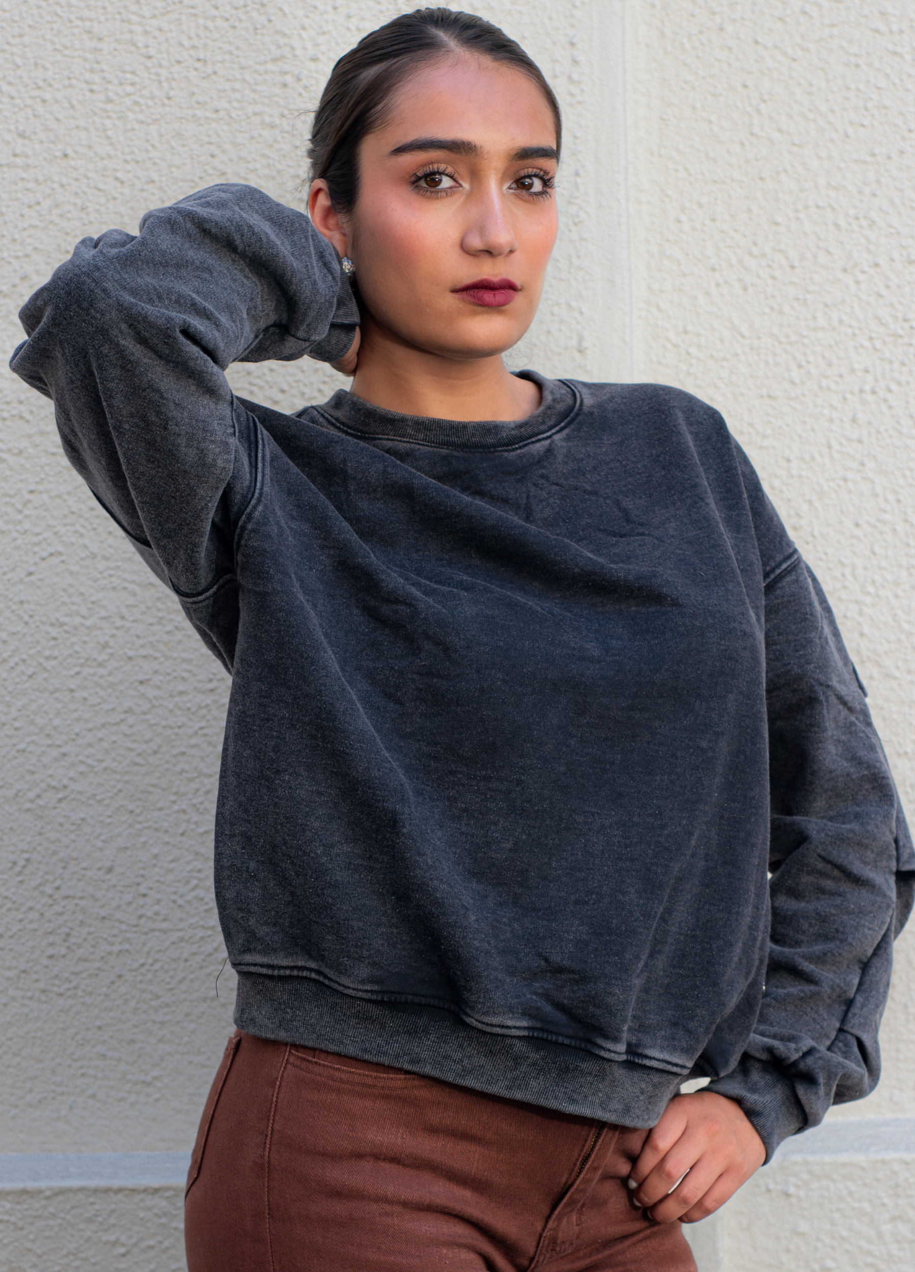 Polerón Oversize  Acid Wash