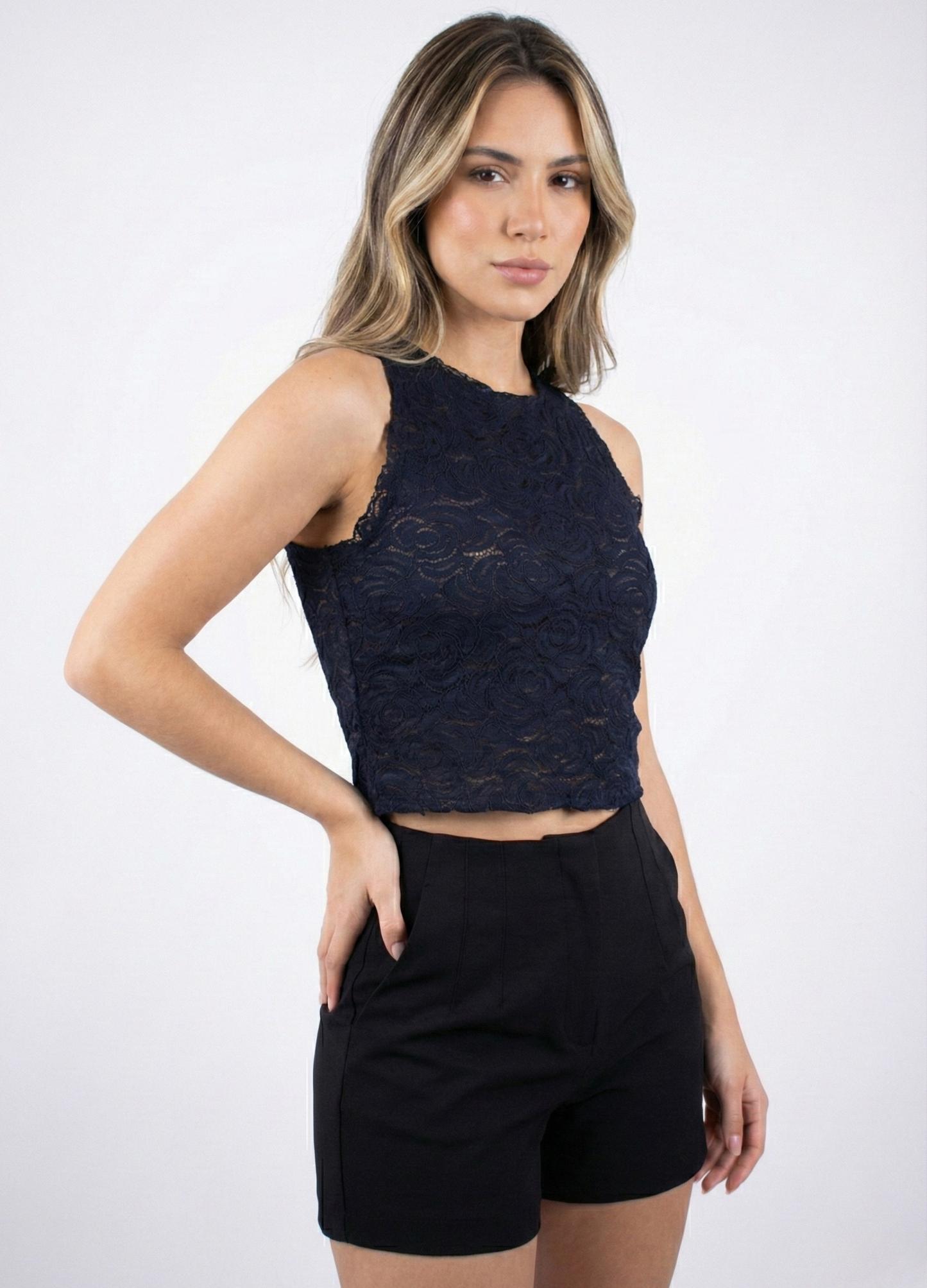 Crop Encaje Sliveess