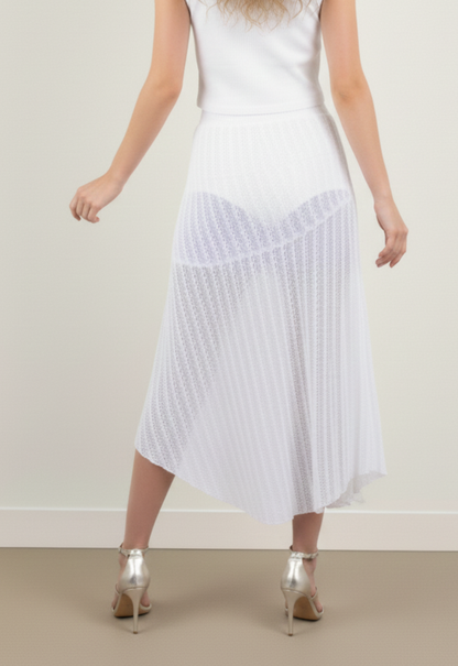 Falda Malla Sicilia Blanco